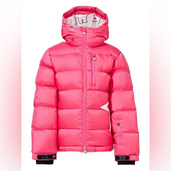 Perfect Moment Kids Super Mojo Pink Puffer Jacket with Hood. Size 14. - Picture 1 of 8